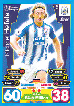 Michael Hefele Huddersfield Town 2017/18 Topps Match Attax #132